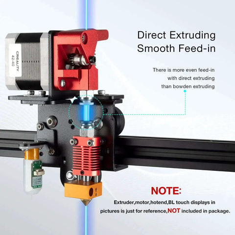 Direct Drive Upgrade Bracket Kit For Ender 3 V2 Pro And Ender 3, Also Fits Voxelab Aquila 3D Printer, image showing assembly of direct extruder.