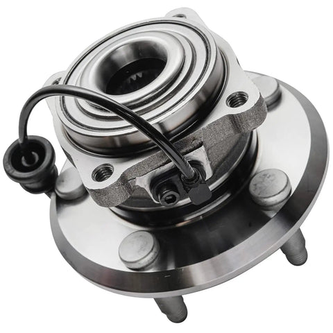 Rear Wheel Bearing Hub Assembly for 2010 to 2017 Chevy Equinox and 2011 to 2016 GMC Terrain, 5 Bolt 4 Bolt Square Pattern