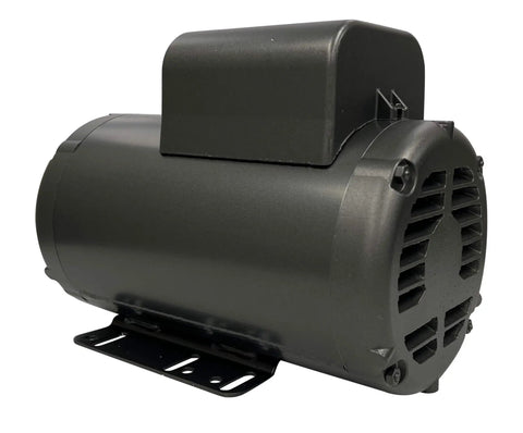 5HP Single Phase Electric Motor For Air Compressors 208 230V 3450 RPM Seven Eighths Inch Shaft 1.15 Service Factor Made In USA