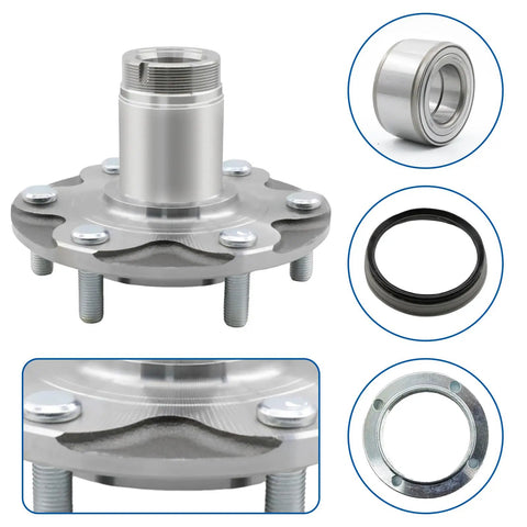 Front Wheel Hub Bearing Kit 710571 for Sequoia, Tundra, 4Runner 1996-2007 2WD and 1999-2004 Tacoma Prerunner, non-ABS