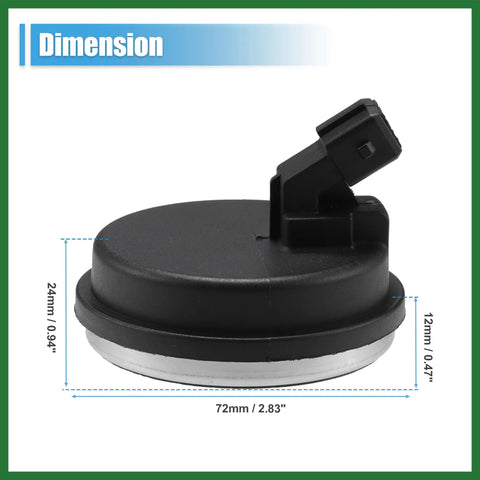 Dimensions of Rear Hub ABS Speed Sensor Cap For 2019 To 2023 Kia Forte 2018 To 2020 Hyundai Elantra GT 2019 To 2020 Hyundai Veloster