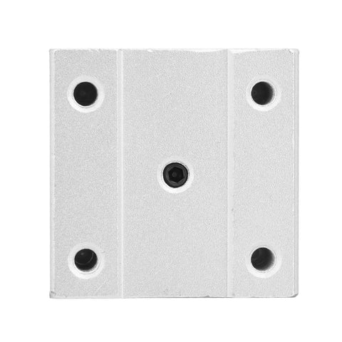 Front view of SBR16UU Aluminum Linear Motion Ball Bearing Slide Block For High Speed High Precision Equipment Smooth Low Friction Open Linear Roller Bearing Bushing