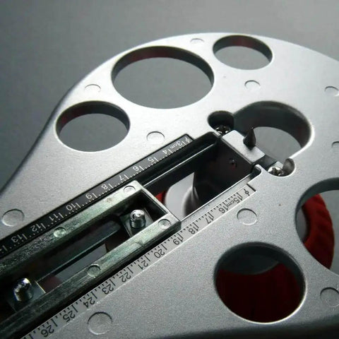 Close-up of Beefy Aluminum Die Cast Circle Cutter, adjustable 1.18 to 10.23 inch diameter, tough heavy duty tool.