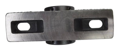 Top view of a Beefy Type E Heavy Duty Two Bolt Pillow Block Bearing With One And One Half Inch Bore And Double Taper Rollers