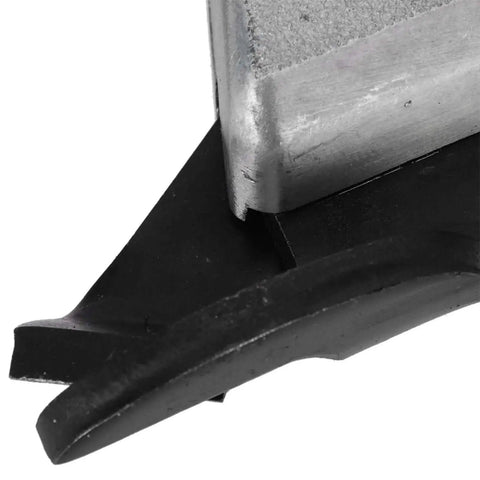 Close-up of Beast Workhorse Metal Sheet Cutter Drill Attachment With Handle, featuring 7mm hex shank and aluminum head for metal cutting.