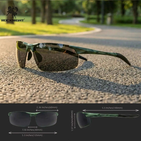 Men's Polarized Sunglasses With UV400 Protection And Anti Glare Lenses, Sick Aluminum Magnesium Frame, Blue Light Filter