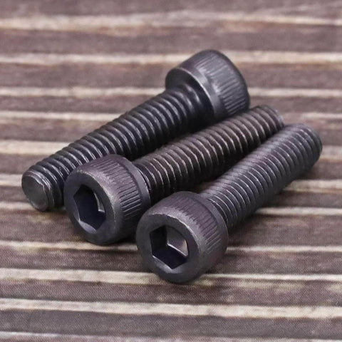 3/8-16 Inch Socket Head Cap Screws Bolts 1-1/4 Inch Long Full Thread 12.9 Grade Alloy Steel Black Oxide Finish Allen Hex Drive