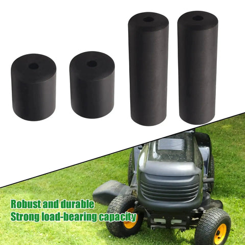 Deck Wheel Roller Caster Kit With Two 67240 And Two 30240-0 Rollers For Lawn Mowers on green grass with tractor image