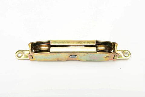 39.10 Sliding Patio Door Tandem Roller Replacement For Wood Aluminum And Vinyl Doors Ideal For Weathershield Andersen Milgard Marvin Jeld Wen And More Includes One Genuine 39.10 Roller Model 31761A, side view of roller assembly