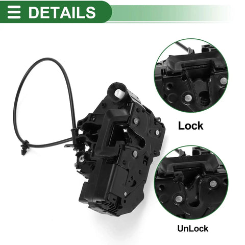 Rear Left Driver Side Power Door Lock Actuator Motor Door Latch Assembly For Chevrolet HHR 2008 2011 With Cable 20791794