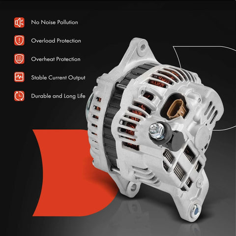 110 Amp 12V Alternator For Subaru Outback And Legacy 2010 2011 2012 2.5L With Clockwise Rotation And Six Groove Pulley Plug And Play Direct Fit Replacement