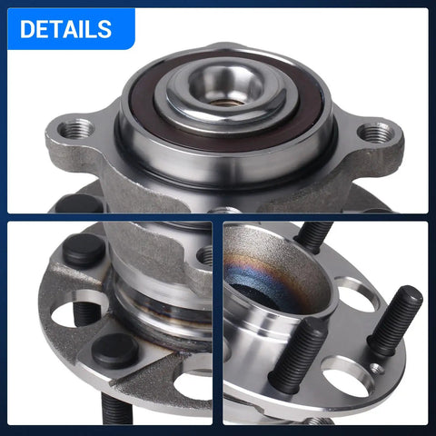 Rear Wheel Bearing And Hub Assembly For Honda Accord 2008 2009 2010 2011 2012 And Acura TSX 2009 2010 2011 2012 2013 2014 With ABS Five Lug