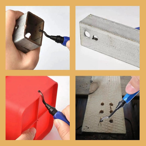 Deburring Tool Kit With 2 Pro Grade Deburring Tools And 10 Replacement BS1010 High Speed Steel Blades For Metal Resin PVC Copper