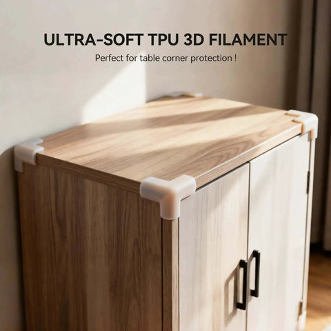 Go-To Flexible 1.75mm TPU Filament For 3D Printing Dope Soft Yet Tough 95A Pro Grade 1Kg Spool used for table corner protection