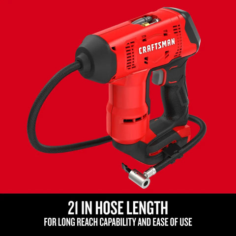 V20 Cordless Tire Inflator And Portable Air Compressor With Digital Pressure Gauge Up To 150 Psi Quick On The Go Inflate