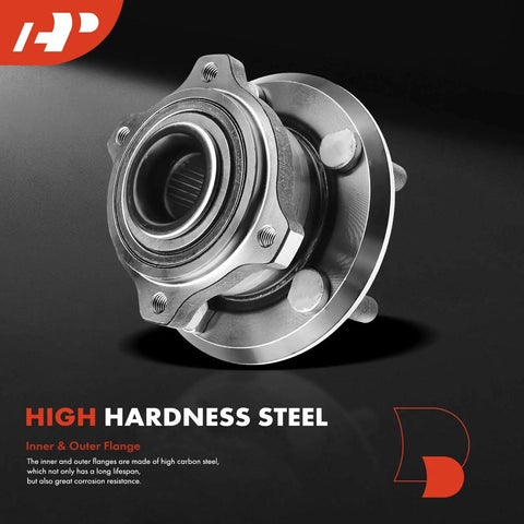 Front Wheel Bearing And Hub Assembly For Dodge Charger 2007 Through 2023 Challenger 2017 Through 2023 Magnum 2005 Through 2008 Chrysler 300 2005 Through 2023 AWD Only High Load Capacity Keeps You Rolling Smooth And Reliable Rides made of high hardness steel