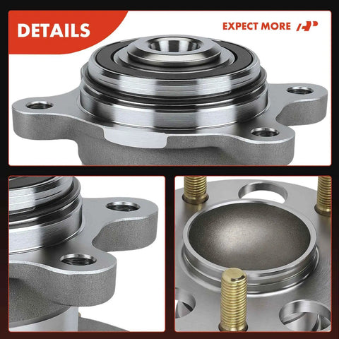 Rear Wheel Bearing and Hub Assembly for Honda Civic 2006 2011 L4 1.8L FWD With Four Wheel ABS 5 Lug Fit Replacement Part
