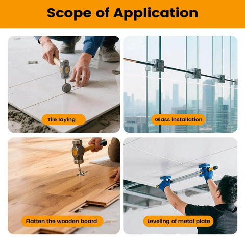Leveling Tool For Granite And Marble Countertops And Floor Tiles With Suction Cup Clamps Gap Fixer And Shims For Precise Tile Alignment Seamless Joint Adjuster Set Perfect For Pro Renovation Projects in various applications.