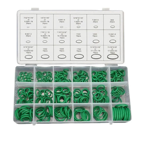 270 Piece Car AC Seal Gasket O Ring Kit With 18 Sizes Nitrile Rubber For Oil Gas Water High Temperature Durable O Rings
