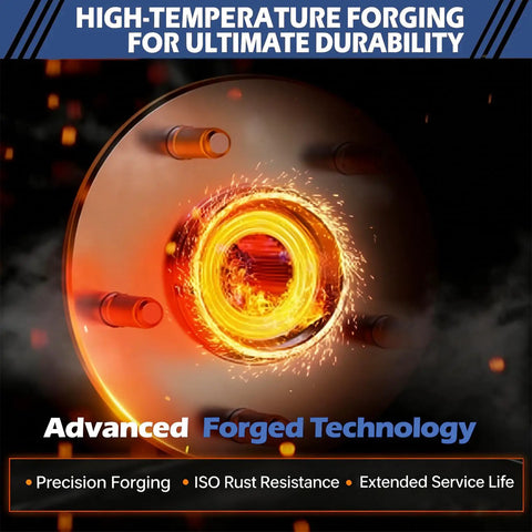 High-temperature forging process for Front Wheel Bearing Hub Assembly Set Of 2 Direct Fit For Audi A3 Quattro TT Q3 And VW Beetle CC Eos Golf GTI Jetta Passat Tiguan R32 With ABS Replacement Hubs