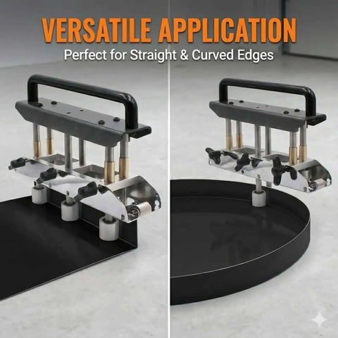 3 Station Edge Roller Bender For Sheet Metal Roofing Bends 0 To 90 Degrees Adjustable Depth One Half To Five Inches