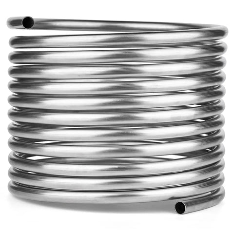 304 Stainless Steel Coil Tubing 3/8 Inch OD By 25 Foot Length For Industrial Machinery And DIY Projects