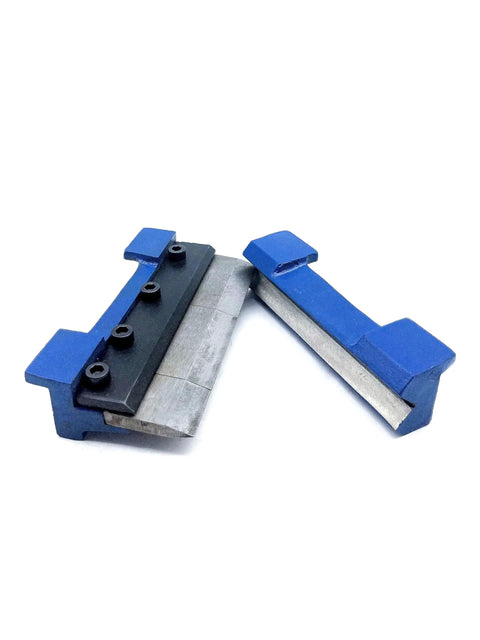 5-inch vise brake die set with magnetic side-mount, blue metal bending attachment