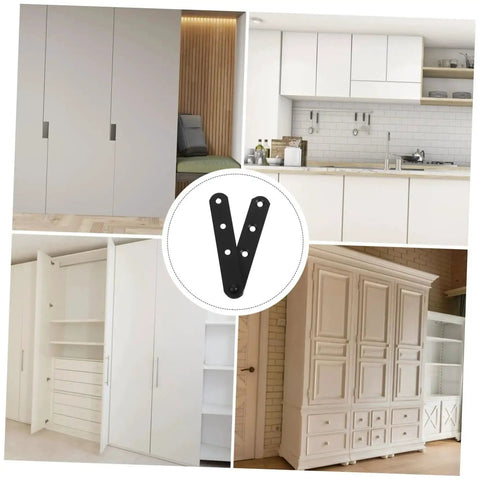 Heavy Duty Stainless Steel Hidden Hinges 4 Piece Set For Interior Exterior Doors And Windows Weather Resistant Hardware installed in cabinets