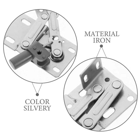 Soft Close Downward Cabinet Hinges With Damping for Concealed Doors, iron material, silvery color, close-up view