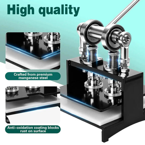 High-quality components of Beast Of A Leather Cutting Press 1.5 Ton With 20x20cm Work Bed Dual Guide Shafts And 39 Piece Hole Punch Tool Set