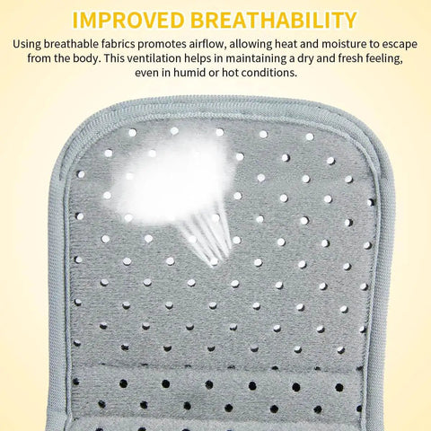 Breathable fabric of drop foot ankle brace orthosis with cushioned comfort, showing ventilation for better airflow and comfort