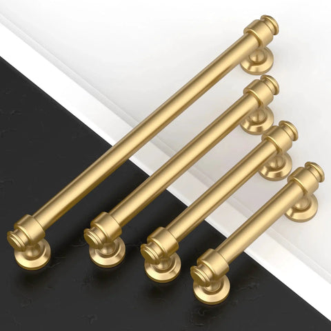 Champagne Bronze Cabinet Pulls Set Of 10 With 5 Inch Hole Centers Durable Zinc Alloy Drawer Handles