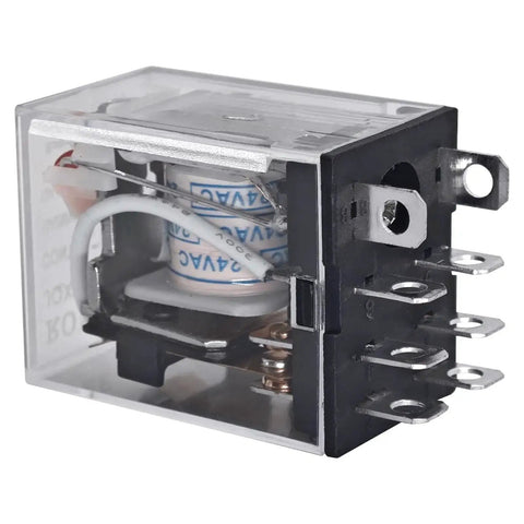 Pack Of 2 Dope General Purpose Power Relay With DPDT Contacts 10A Load 24VAC Coil for Electronics Projects and DIY Auto Lighting