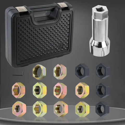 16 Piece Thread Repair Kit Metric & UNF M16 M20 M22 M24 M27 3/4 13/16 27/32 Thread Restorer Set with 27mm Extension Bar