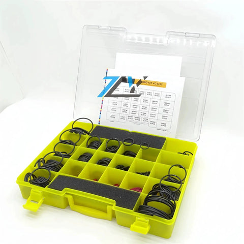 Heavy Duty Nitrile 90 Seal O Ring Kit 4C-4782 with compartment case, fits CAT excavator hydraulic hose fittings and O rings.