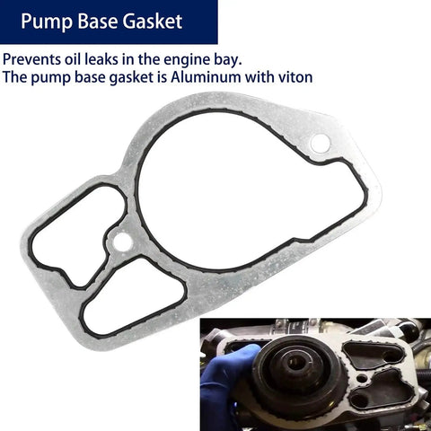 HPOP High Pressure Oil Pump Kit With Base Gasket And O Ring Set For Ford 7 3L Powerstroke Diesel shown with aluminum gasket