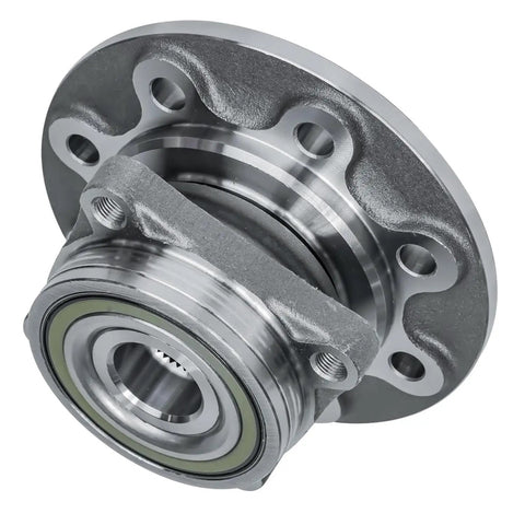 Front Wheel Hub Bearing Assembly Pair For 1994 To 1999 Dodge Ram 2500 4X4 Dana 60 Axle 8 Lug 4 Bolt Square Flange Non ABS Replacement Hubs