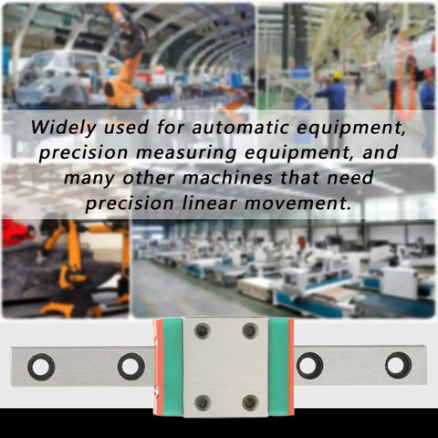 Two Piece LML7B Miniature Linear Rail Guide Set With 7mm Width Slide Block, precision equipment background