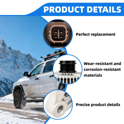 Image showing features of 11386 Alternator Replacement For Toyota Corolla 2009 2011 Matrix Vibe Direct Fit Auto Generator