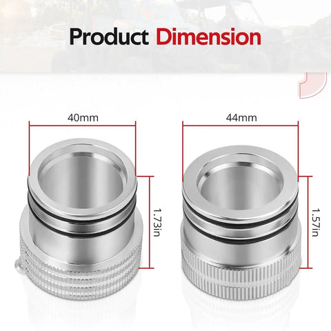 40mm and 44mm wheel bearing greaser tool dimensions for 44mm And 40mm Front And Rear Wheel Bearing Greaser Tool Kit For Polaris Ranger And RZR Models