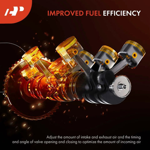 Diagram showing enhanced engine piston mechanics for improved fuel efficiency with inner components visible.