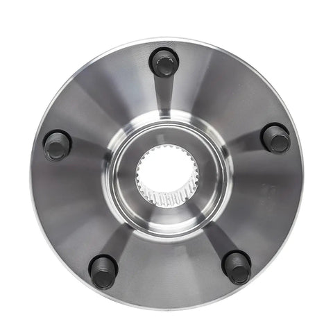 Drop In Front Wheel Bearing Hub Assembly Replacement For Toyota RAV4 2006 Through 2018 And Mirai 2016 Through 2020 And Scion Tc 2011 Through 2016 With Durable Wheel Bearing Hub Kit For Easy Install And Smooth Quiet Ride, top view showing bolt pattern