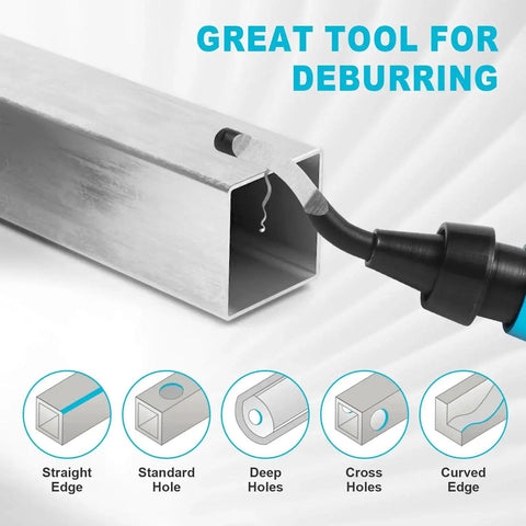 Deburring Tool Set With 11 High Speed Steel Swivel Blades For Metal Resin PVC Copper Aluminum And Plastic 3D Printing Burr Removal Blades Easy Edge Smoothing Pro Grade Deburring Kit For DIY Pros Pipes Edges And Parts used on metal pipe