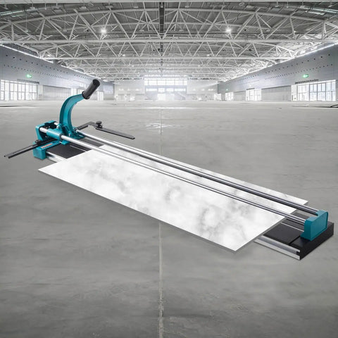 48 Inch Manual Tile Cutter With Laser Guide And Tungsten Wheel For Porcelain And Tile Cutting, All Steel Frame, 1200 mm capacity