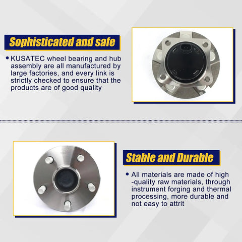 512217 Rear Wheel Bearing And Hub Assembly For 2003-2008 Pontiac Vibe, 2000-2009 Toyota Celica, Corolla, Matrix, Prius, And 2005-2010 Scion Tc With 5 Lug Bolts And ABS