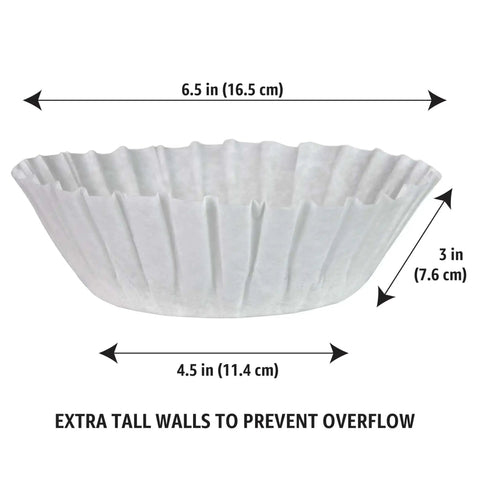 Bulk 12-Cup Basket Coffee Filters, 1000 Count, Go-To For Bunn And Most 12-Cup Commercial Brewers, Compostable Design Meets ASTM D6868-11