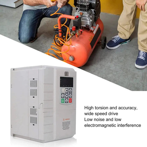 7.5KW VFD Variable Frequency Drive Inverter for 220V to 380V Motors with air compressor setup