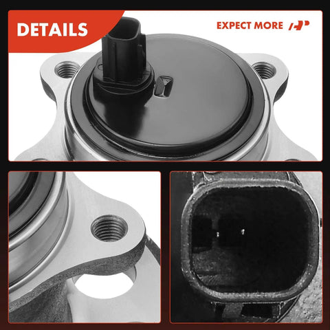 Two Pack Rear Wheel Bearing And Hub Assembly With ABS And 5 Lug Fit For Toyota Camry 2012 To 2017 And Avalon 2013 To 2018