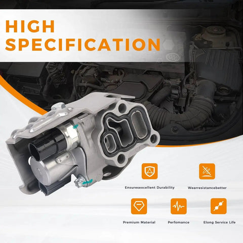VTEC VVT Solenoid Spool Valve OCV Oil Control Plug And Play Direct Fit Replacement for Honda Civic Accord, engine view
