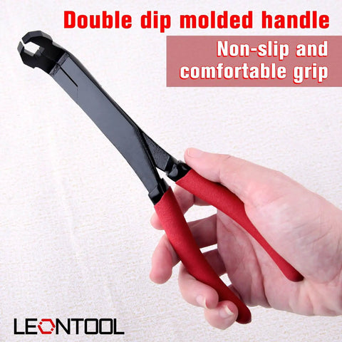 75 Degree Angled U-Joint Snap Ring Pliers With Push Pin Removal Tool for Auto and Medium Duty Vehicles, red handles